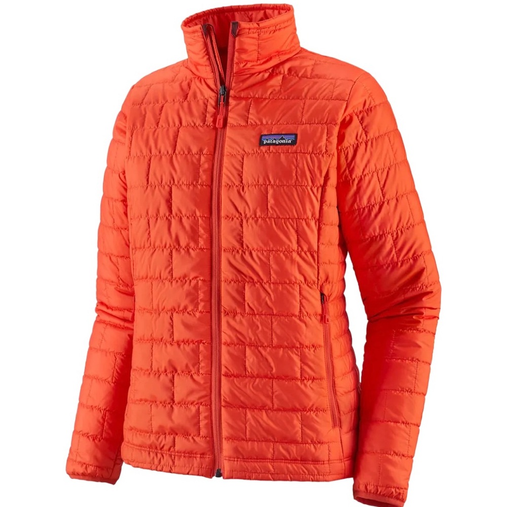 🧡Orange 🍊 Full Zip Patagonia Nano Puff Jacket Small 🧡
